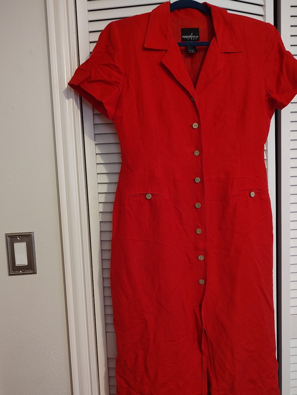Vintage Linen Blend, Red Summer Fit ✨